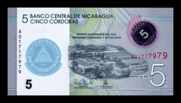 Nicaragua 5 Córdobas Commemorative 2020 Pick 219 Polymer Sc Unc - Nicaragua