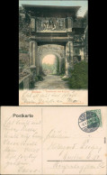 Ansichtskarte Stolpen Hauptportal Vom Schloss - Handcoloriert 1909  - Stolpen