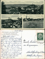 Ansichtskarte Kirkel 3 Bild: Schwimmbad Gasthaus Zum Pfälzer Wald 1938  - Saarpfalz-Kreis