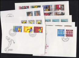 837-865 Liechtenstein-Jahrgang 1984 Komplett Auf FDC Mit ESSt Vaduz - Covers & Documents