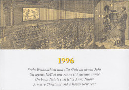 Schweiz 1560-1562 Jubiläum 100 Jahre Kino 1995, PTT-Grußkarte Zum Jahreswechsel - Cartas Máxima