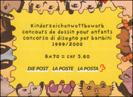 Schweiz Markenheftchen 0-118, Malwettbewerb Für Kinder 2000, ESSt - Carnets