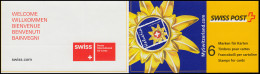 Schweiz Markenheftchen 0-129 Feriengrüße: Cards Europe, Selbstklebend, 2002, ** - Markenheftchen