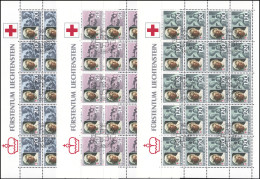 875-877 Rotes Kreuz 1985, 3 Werte, Kleinbogen-Satz ESSt - Gebruikt