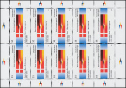 2449 Bonn-Kopenhagener Erklärungen - 10er-Bogen ** Postfrisch - 2001-2010