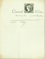 LAS Lettre Autographe Signature Comte D'Empire Charles Jacques Nicolas Duchâtel Haut Fonctionnaire Homme Politique - Politiques & Militaires