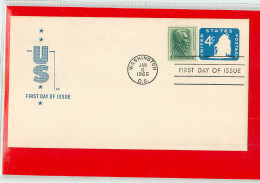 USA - EMBOSSED STAMPED ENVELOPE - FDC 1965  4c. - 1961-80