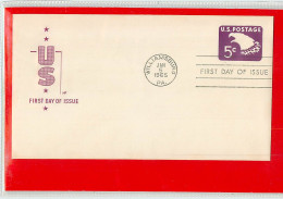 USA - EMBOSSED STAMPED ENVELOPE - FDC 1965  5c. - 1961-80