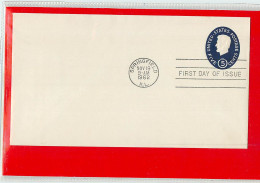 USA - EMBOSSED STAMPED ENVELOPE - FDC 1962  5c. - 1961-80