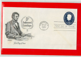 USA - EMBOSSED STAMPED ENVELOPE - FDC 1962  5c. - 1961-80