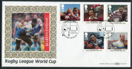1995 GB Rugby League World Cup, Martin Offiah First Day Cover, Wigan Benham BLCS 110 FDC - 1991-2000 Em. Décimales