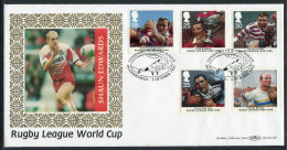 1995 GB Rugby League World Cup, Sean Edwards First Day Cover, Huddersfield Benham BLCS 110 FDC - 1991-2000 Em. Décimales