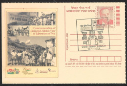 India 2021-23 Goa Liberation Day ,Portuguese Rule In 1961,Independence,Portugal, Cancelled Postcard (**) Inde Indien - Lettres & Documents