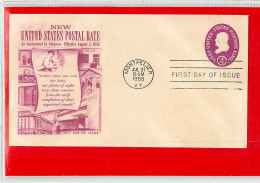 USA - EMBOSSED STAMPED ENVELOPE - FDC 1958   4c. - 1941-60