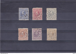 PAYS BAS 1872 Yvert 19 + 21-23+ 26-27 Oblitéré, Used Cote : 82.50 Euros - Gebruikt