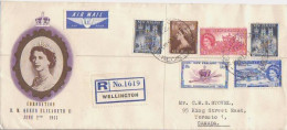 NEW ZELAND. 1953/Wellington, Envelope/Coronation H.M.Queen Elizabeth II. - Cartas & Documentos