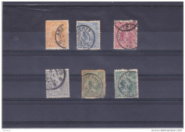 PAYS BAS 1891 Yvert 34-35 + 37-38 + 40-41 Oblitéré, Used  Cote : 26.80 Euros - Used Stamps