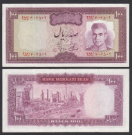 PERSIEN - PERSIA - IRAN 100 RIALS (1973) Pick 91c Sig.13 XF (2) Shah Reza (26533 - Autres - Asie