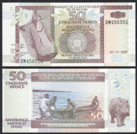 Burundi 50 Francs 01-11-2007 PICK 36g UNC (1)    (30277 - Other - Africa