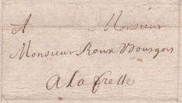 1684 - Lettre Pliée De Grenoble Vers La Frette, Dauphiné, Aujourd'hui Isère - Règne De Louis XIV - ....-1700: Precursores