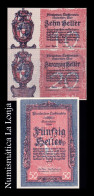 Liechtenstein Full Set  10 20 50 Heller 1920 Pick 1 2 3 Sc Unc - Liechtenstein