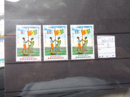 Rwanda 1972  Perfect  Mnh Neuf **  461/463 - Unused Stamps