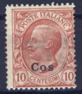 1912-Cos (MNH=**) 10c. Effige Vittorio Emanuele Catalogo Sassone Euro 15 - Ägäis (Coo)