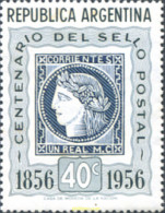 725909 HINGED ARGENTINA 1956 100 ANIVERSARIO DEL PRIMER SELLO ARGENTINO - Neufs