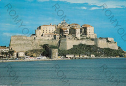 CARTOLINA  C1 CALVI,HAUTE CORSE,FRANCIA-CORSE ILE D'AMOUR-VUE GENERALE DE LA CITADELLE-VIAGGIATA 1985 - Bourgogne