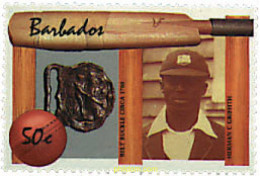 725911 HINGED BARBADOS 1988 JUGADORES DE CRICKET - Barbados (1966-...)