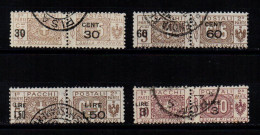 Regno 1923-25 - Pacchi Nodo Savoia Soprastampati - Usati - Postal Parcels