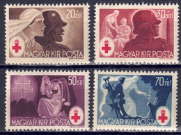 Ungarn 1944 - Rotes Kreuz, Nr. 749 - 752, Postfrisch ** / MNH - Unused Stamps