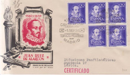 1950 Edifil 1074 SPD FDC  Juan Ruiz De Alarcon - FDC