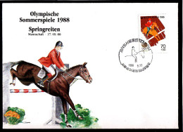 Olympics 1988 - Equestrian - Team - SOUTH KOREA - FDC Cover - Zomer 1988: Seoel