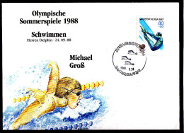 Olympics 1988 - Swimming - Groß - SOUTH KOREA - FDC Cover - Zomer 1988: Seoel