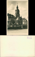 Ansichtskarte Meerane Kirche Und Geschäft 1930  - Meerane