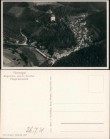 Ansichtskarte Ziegenrück/Saale Luftbild Stadt Burg 1931 - Ziegenrück