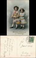 Glückwunsch/Grußkarten: Geburtstag Goldrandprägekarte 1912 Goldrand - Geburtstag