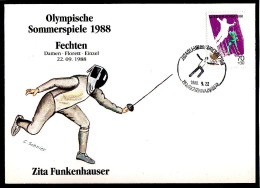 Olympics 1988 - Fencing - Funkenhauser - SOUTH KOREA - FDC Cover - Summer 1988: Seoul