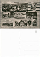 Mosbach (Baden) Mehrbild-AK Panorama Schule, Marktplatz, Stadtgarten Uvm. 1960 - Mosbach