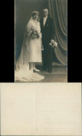 Hochzeit Paar Braut Kleid Mode Zeitgeschichte 1922 Privatfoto Foto - Hochzeiten