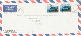 New Zealand Air Mail Cover Sent To England 1977 - Luchtpost