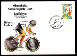 Olympics 1988 - Cycling - Lechner - SOUTH KOREA - FDC Cover - Summer 1988: Seoul