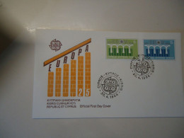 CYPRUS  FDC  1984  EYROPA - Covers & Documents