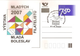 CDV B 582 Czech Republic Mlada Boleslav/Bunzlau Stamp Exhibition 2007 NOTICE POOR SCAN, BUT THE CARD IS FINE! - Cartes Postales