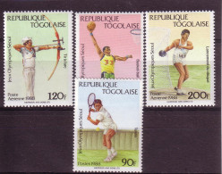 Olympics 1988 - Tennis - Archery - TOGO - Set MNH - Summer 1988: Seoul