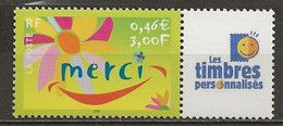 FRANCE - 2001 - Personnalisé - N° 3433A ** (cote 5.00) - Luxe - Unused Stamps