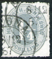 Altona 8/12 67 Auf 1 1/4 Sh. Blaugrau - Schleswig Holstein Nr. 18 D - Pracht - Schleswig-Holstein