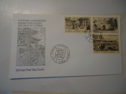 CYPRUS  FDC   1984 HISTORY - Storia Postale