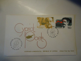 CYPRUS  FDC 1978 FAMOUS PEOPLES - Cartas